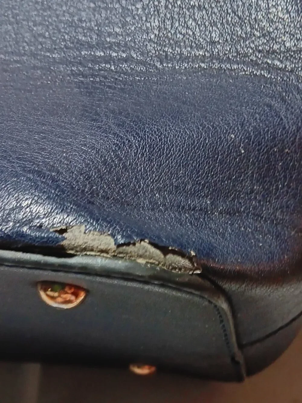 Ivanlka Trump Navy Blue Satchel